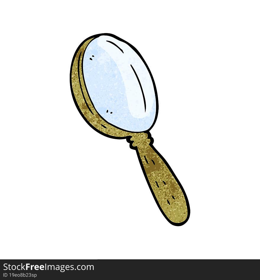 cartoon magnifying glass