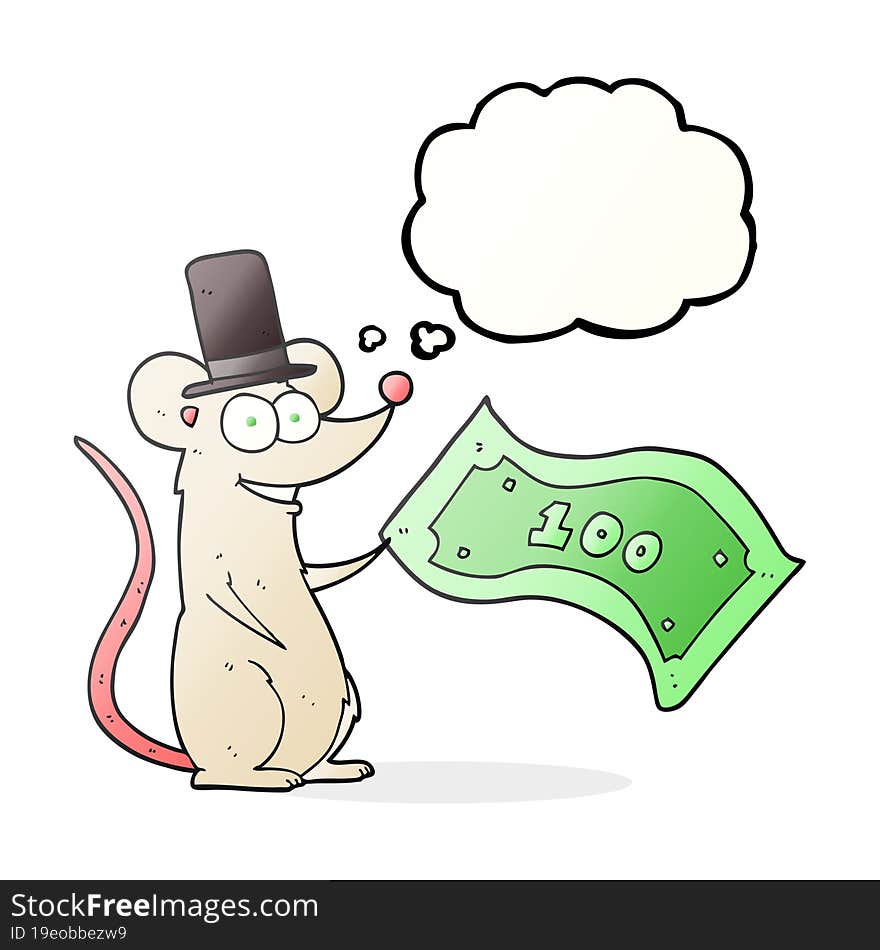 thought bubble cartoon rich mouse