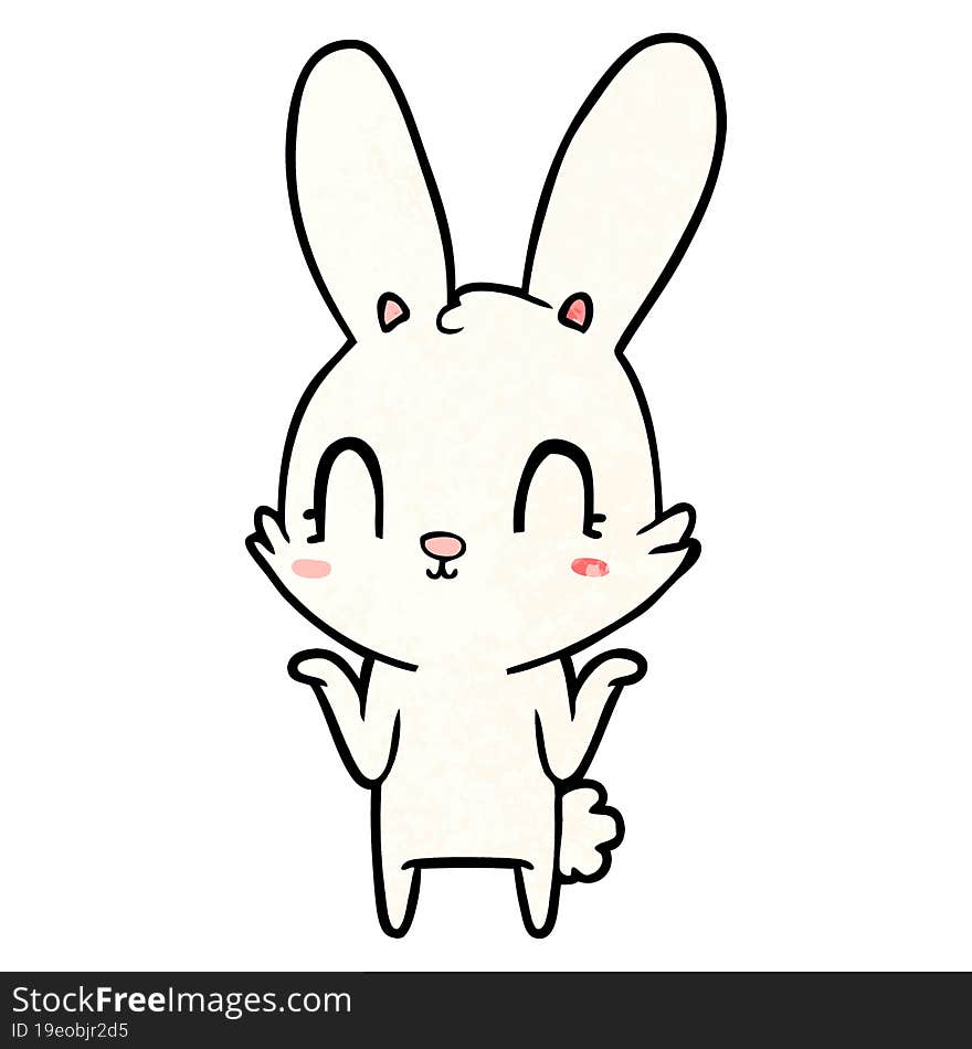 cute cartoon rabbit. cute cartoon rabbit