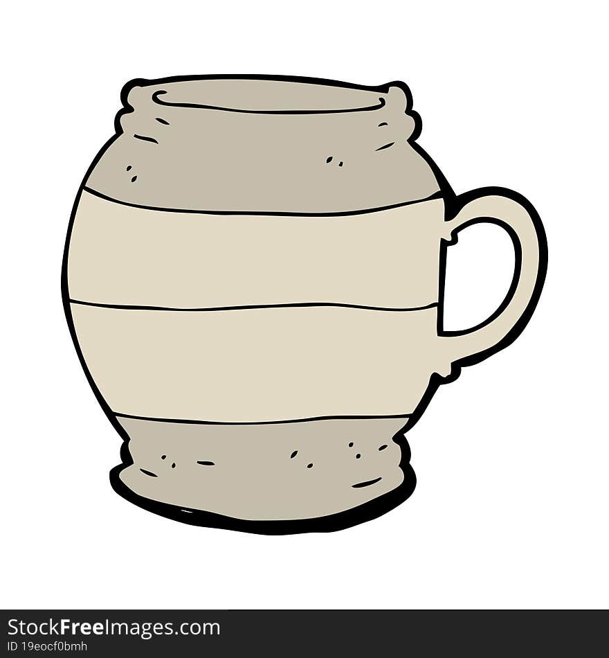 cartoon big mug