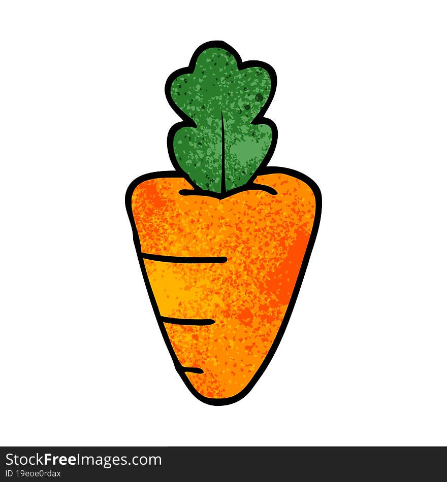 cartoon doodle healthy carrot