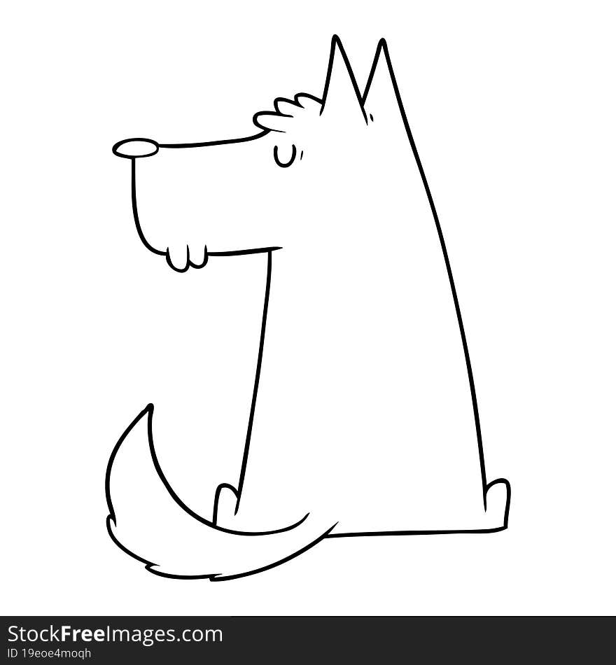 cute cartoon dog. cute cartoon dog