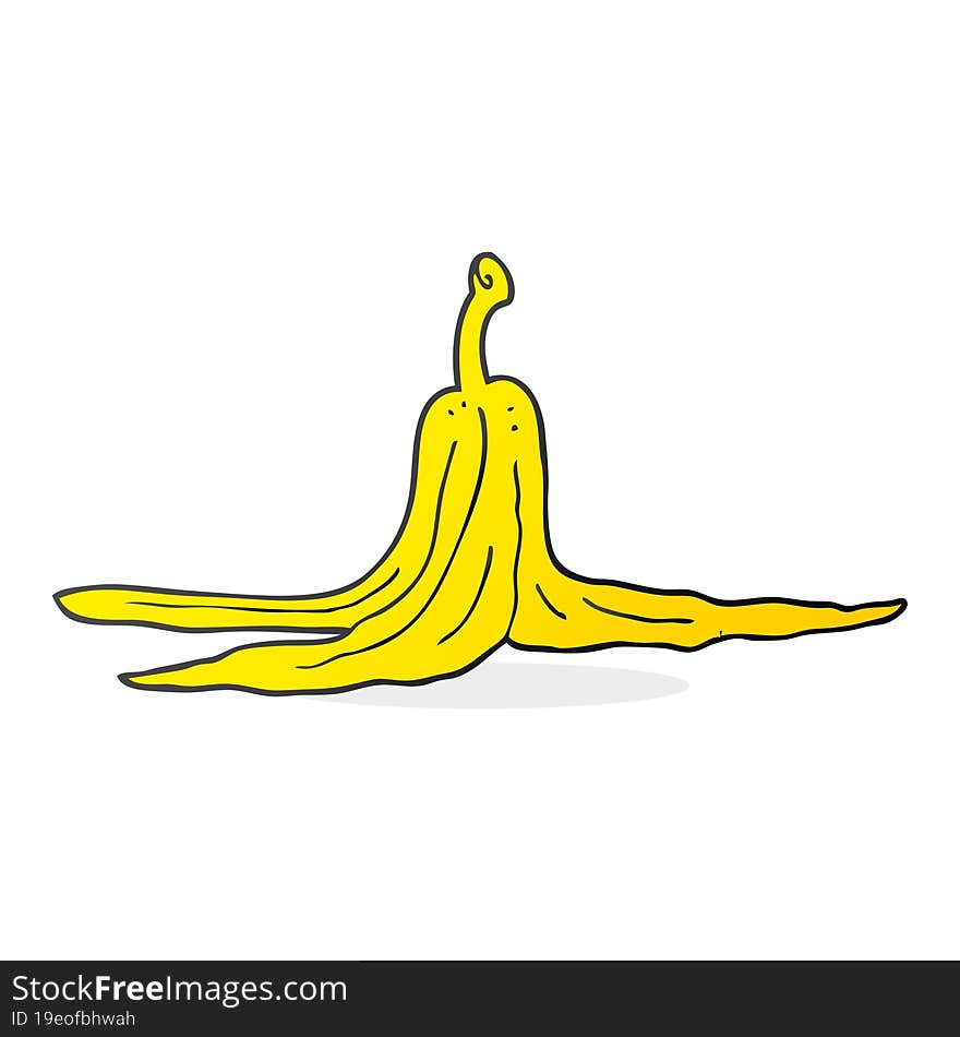 cartoon banana peel