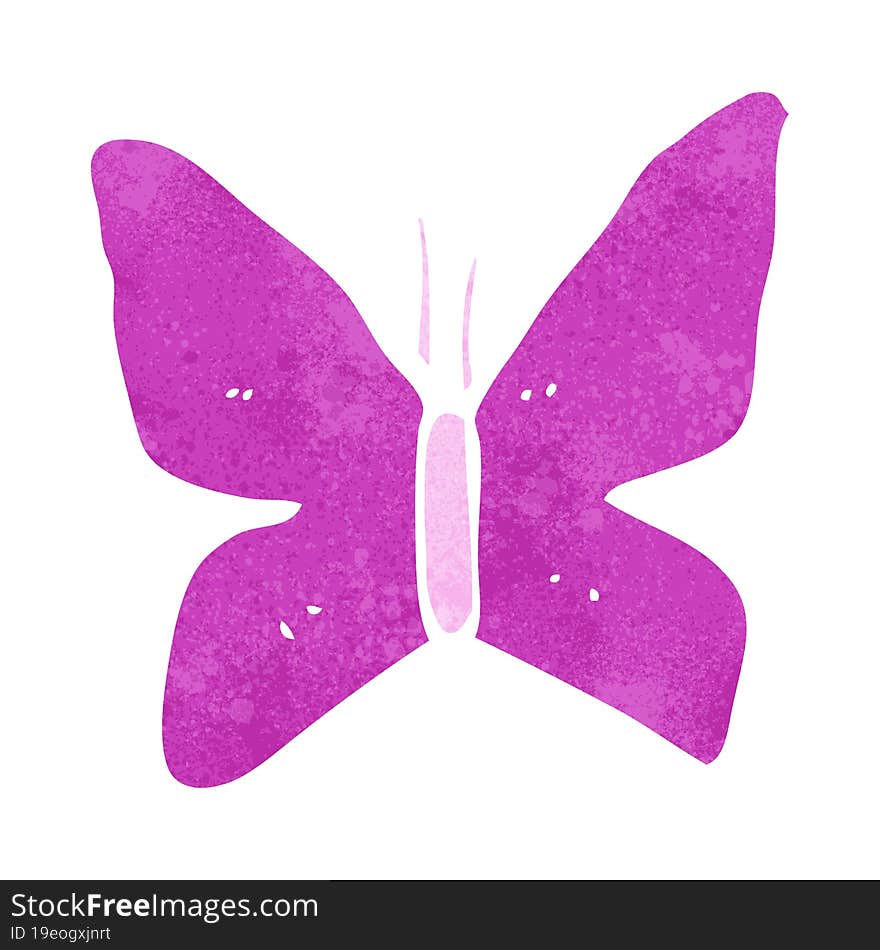 Cartoon Butterfly Symbol