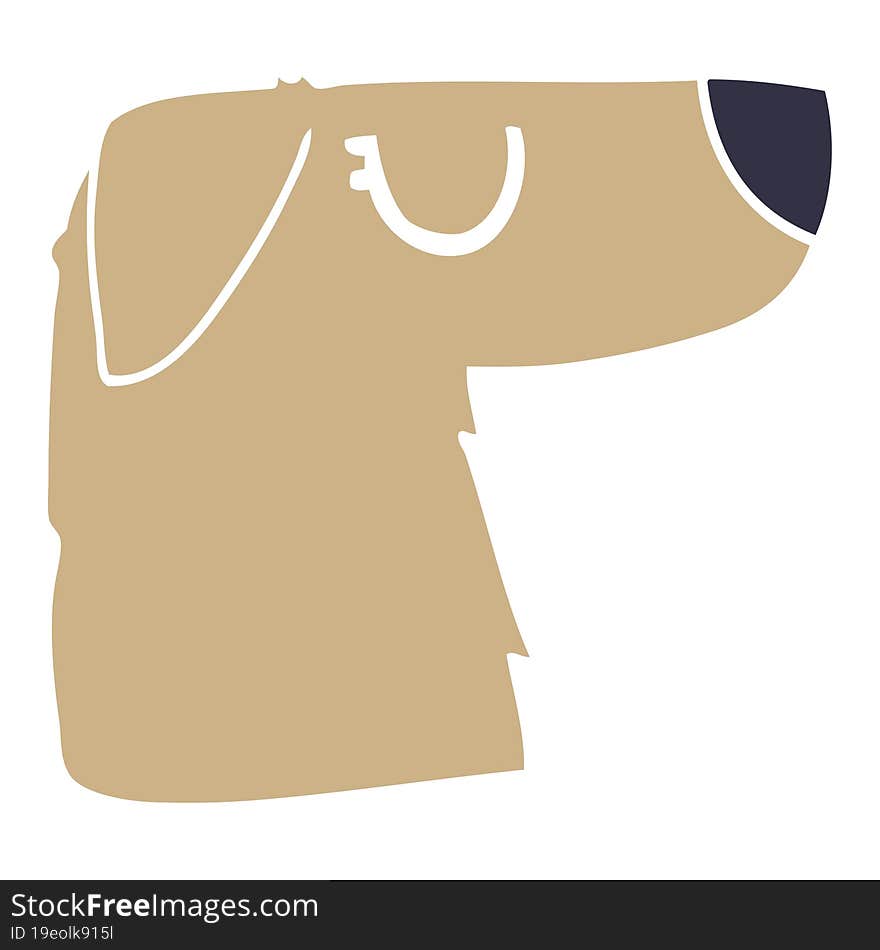 cartoon doodle dog face