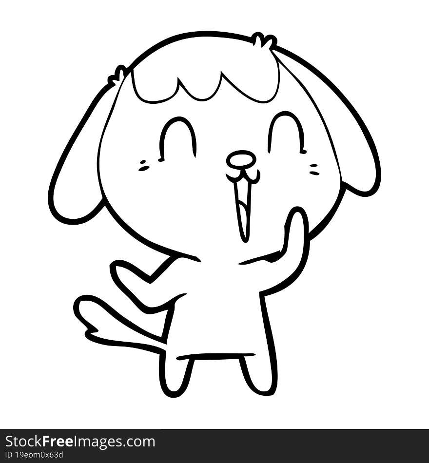 cute cartoon dog. cute cartoon dog