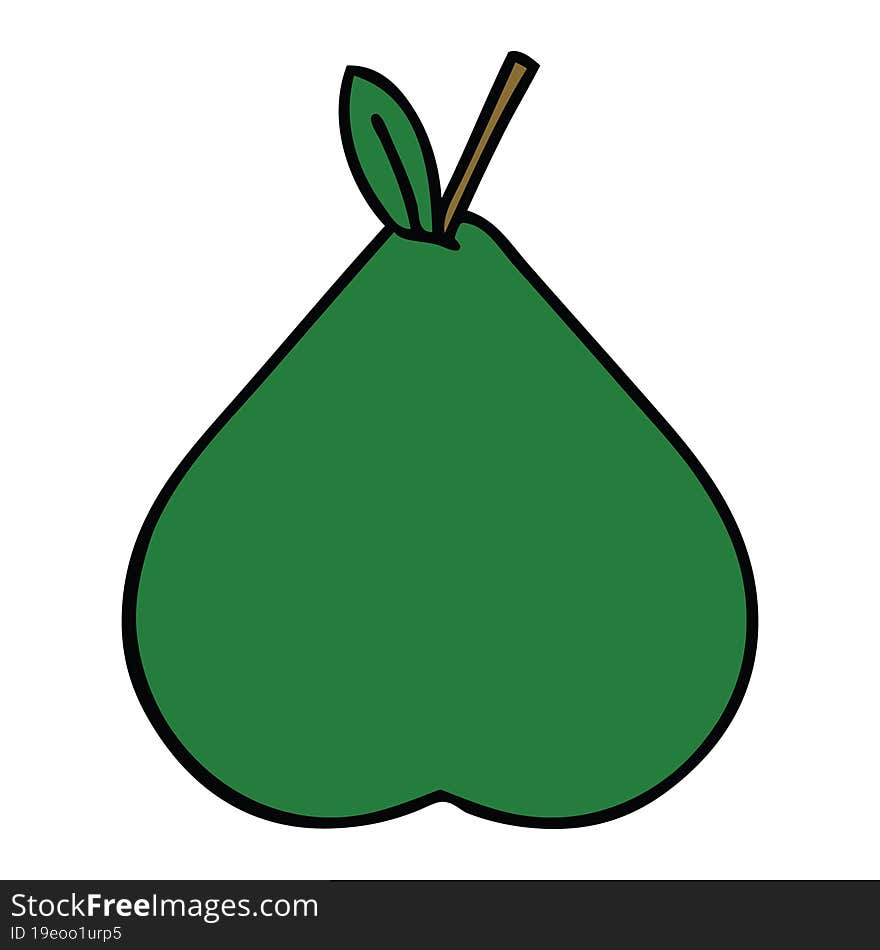 cute cartoon pear