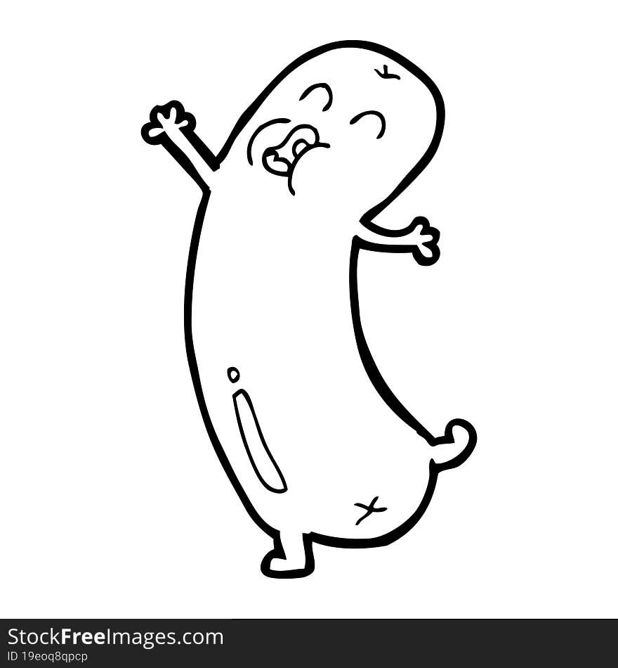 Cartoon Dancing Sausage