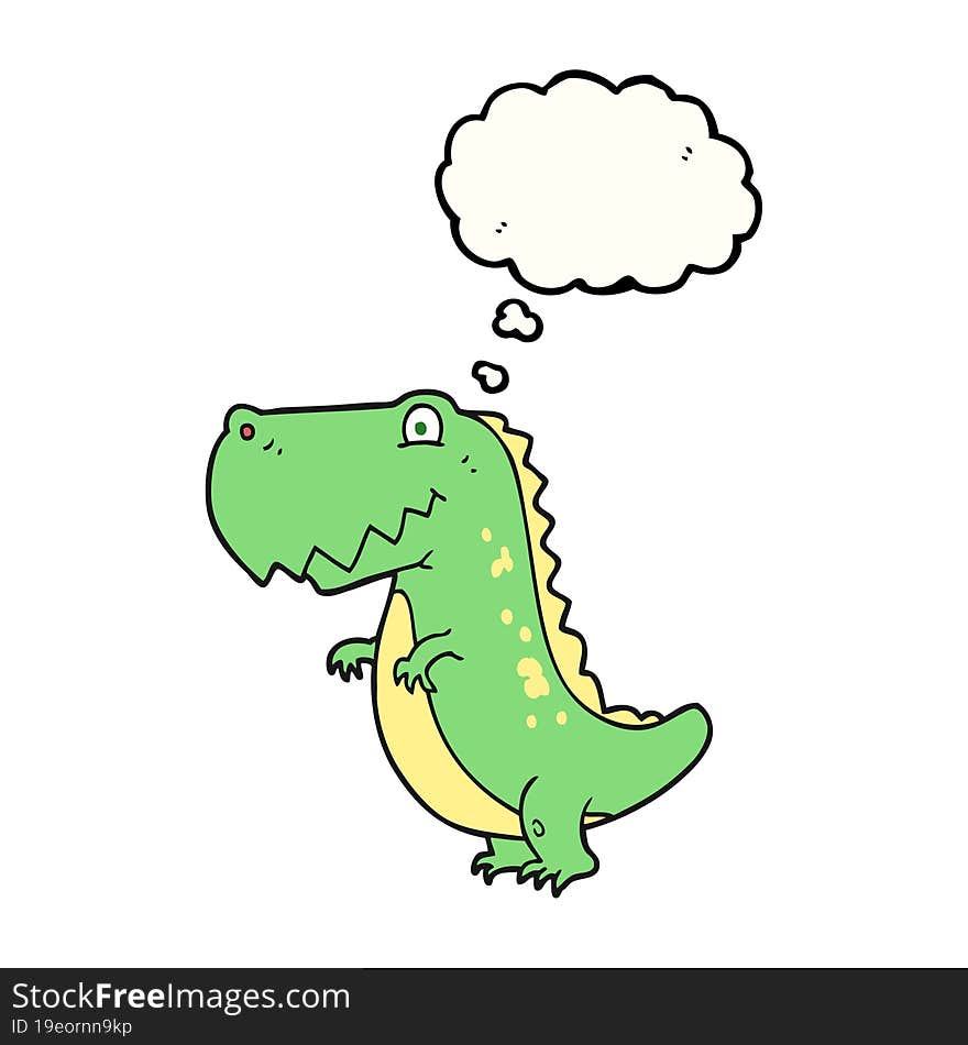 thought bubble cartoon dinosaur