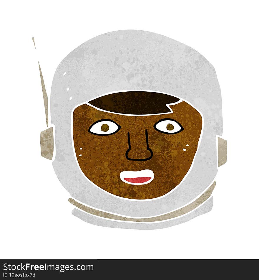 cartoon astronaut head