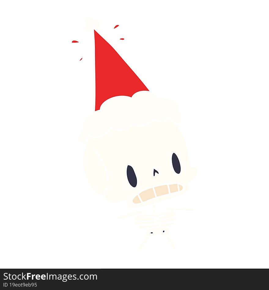 Christmas Cartoon Of Kawaii Skeleton