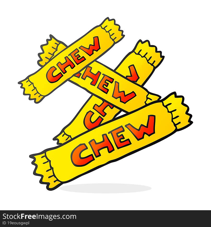 cartoon chew candy