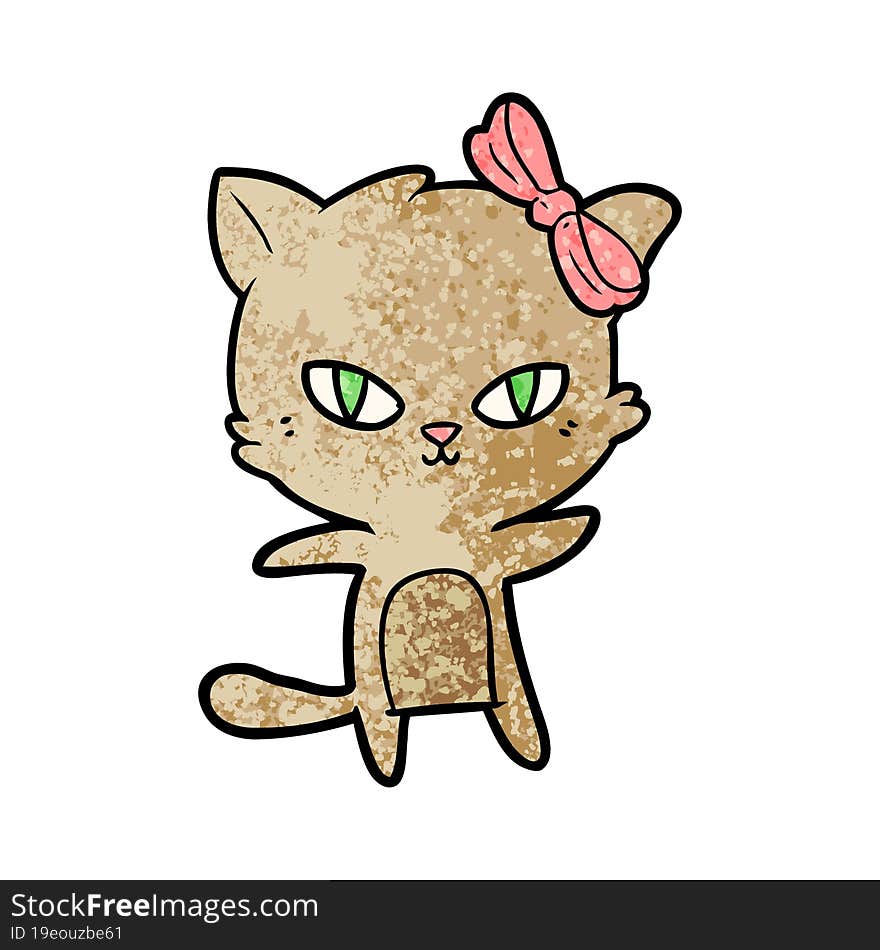 cute cartoon cat. cute cartoon cat