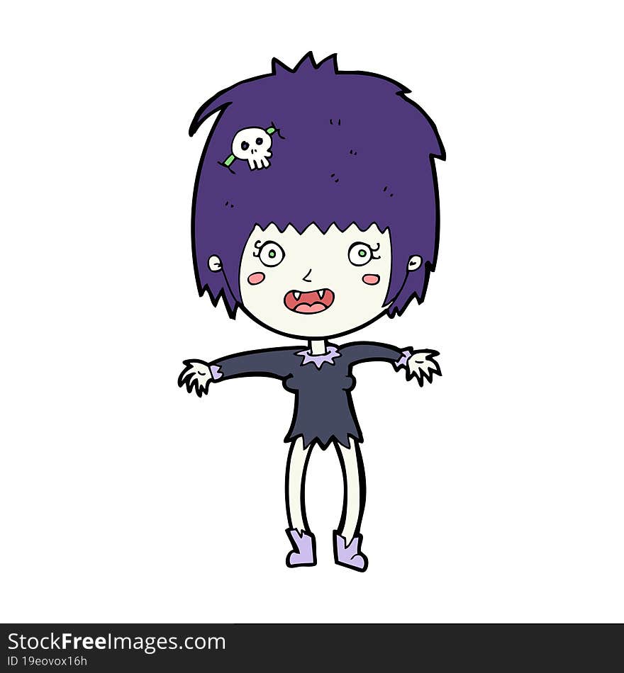 cartoon vampire girl