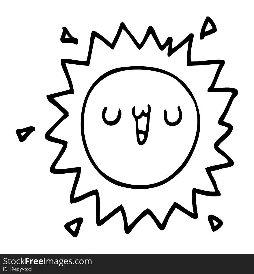 cartoon sun