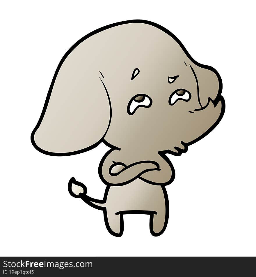 cartoon elephant remembering. cartoon elephant remembering