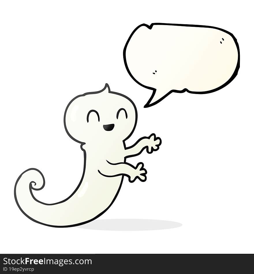 speech bubble cartoon ghost