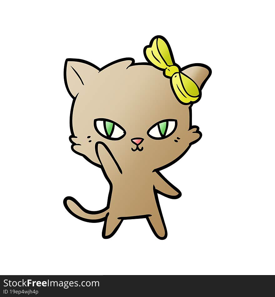 cute cartoon cat. cute cartoon cat