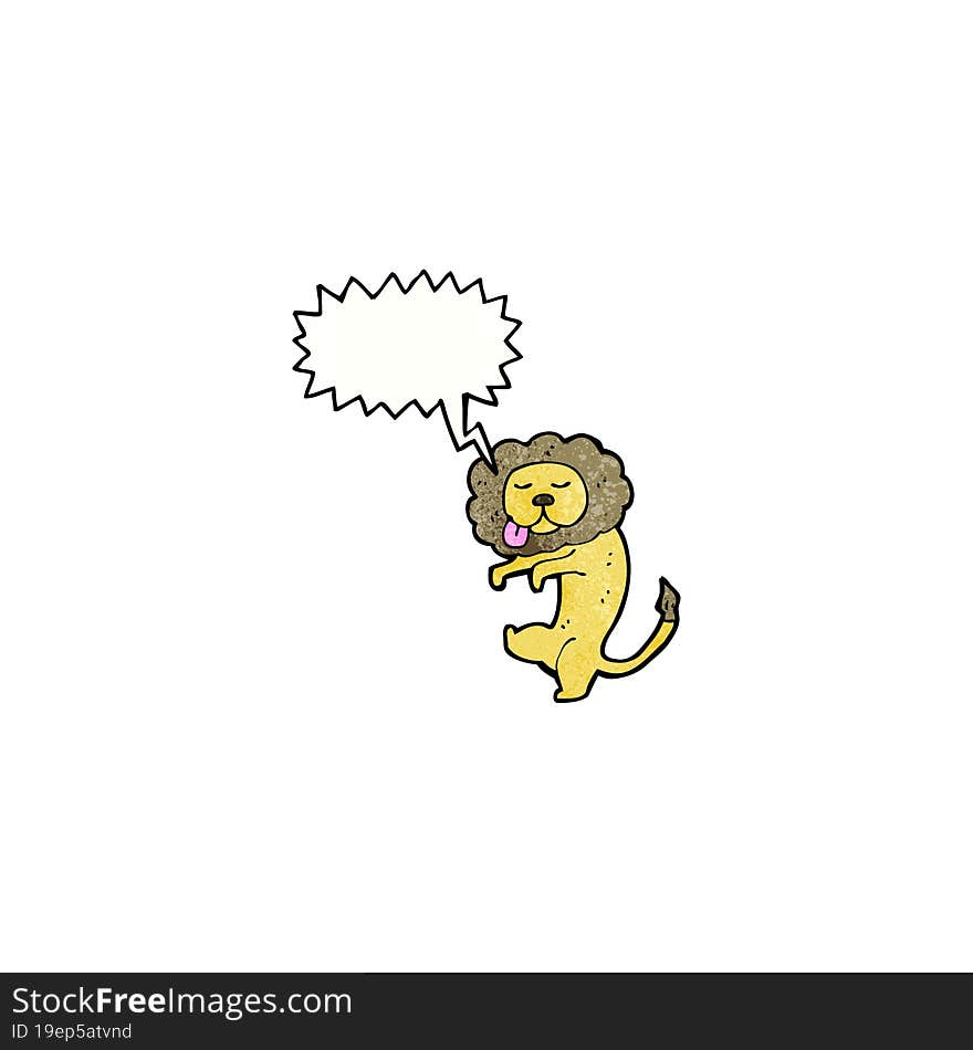 Cartoon Dancing Lion