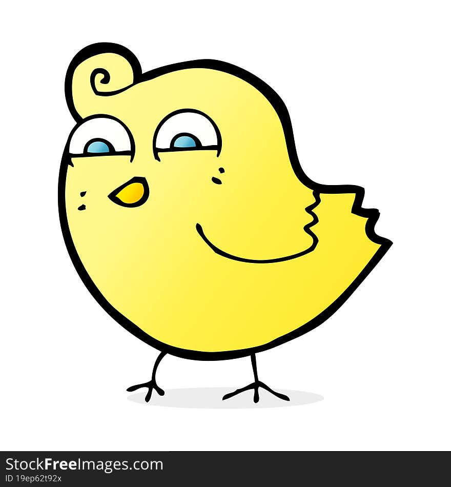 cartoon funny bird