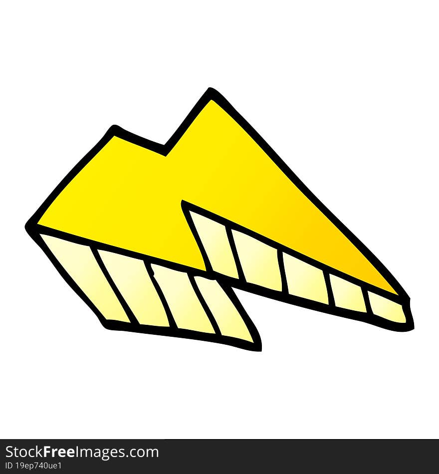 cartoon doodle lightening bolt