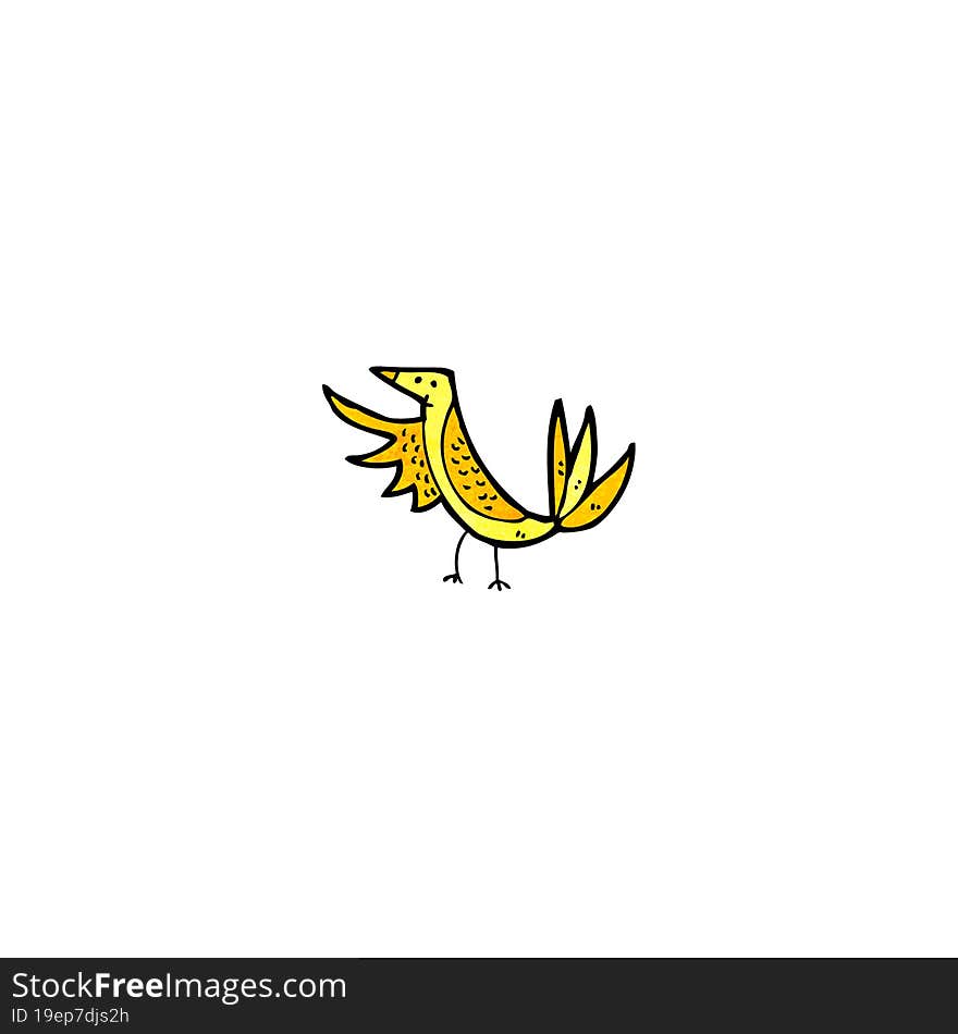 cartoon yellow bird