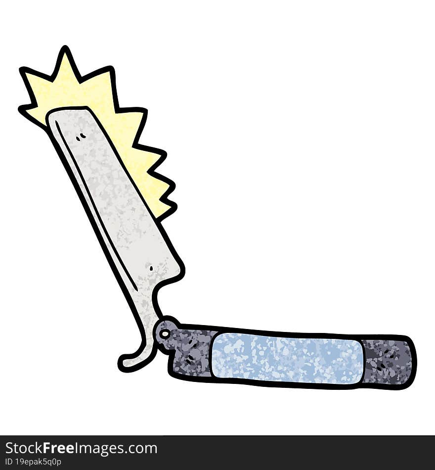 cartoon sharp razor. cartoon sharp razor