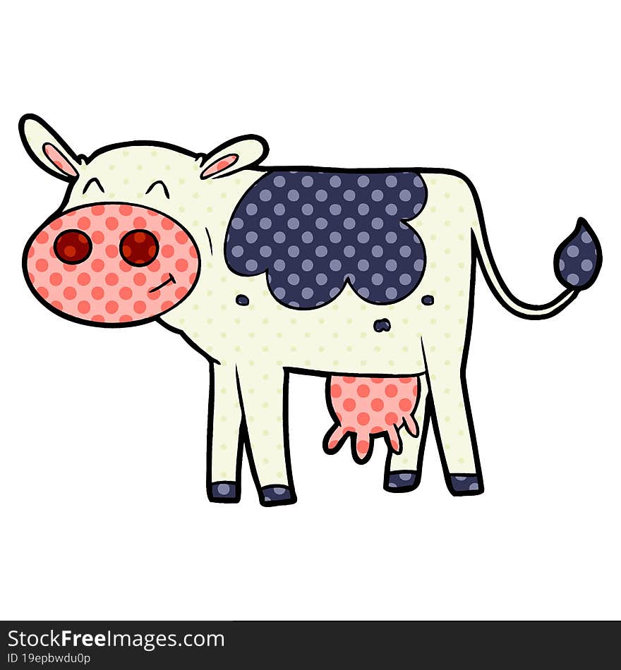 cartoon cow. cartoon cow