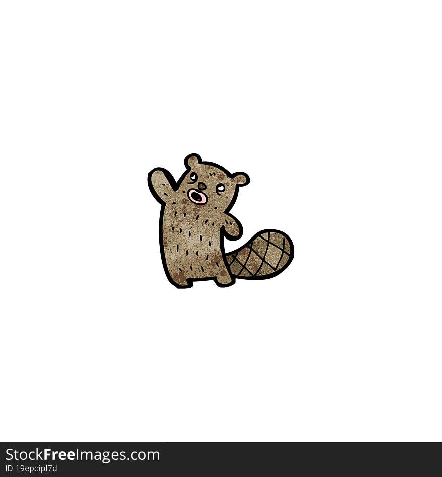 funny cartoon beaver