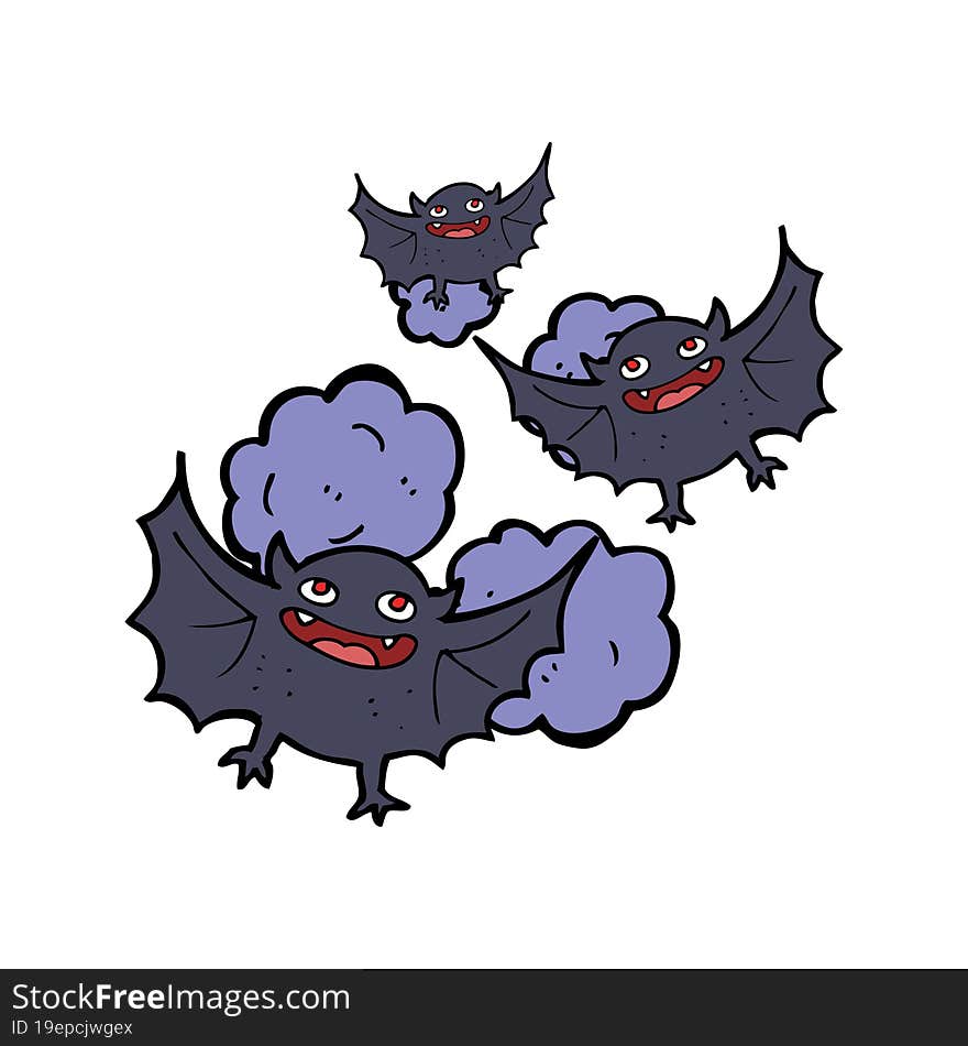 Cartoon Vampire Bats