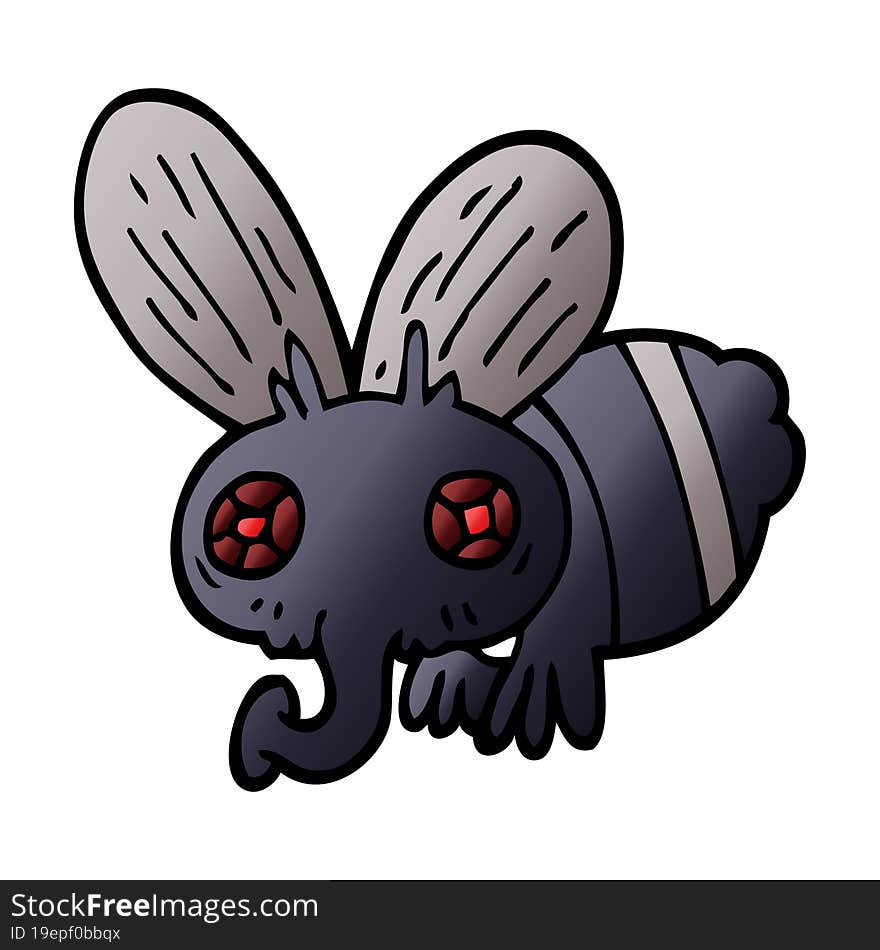 Cartoon Doodle Of A Fly