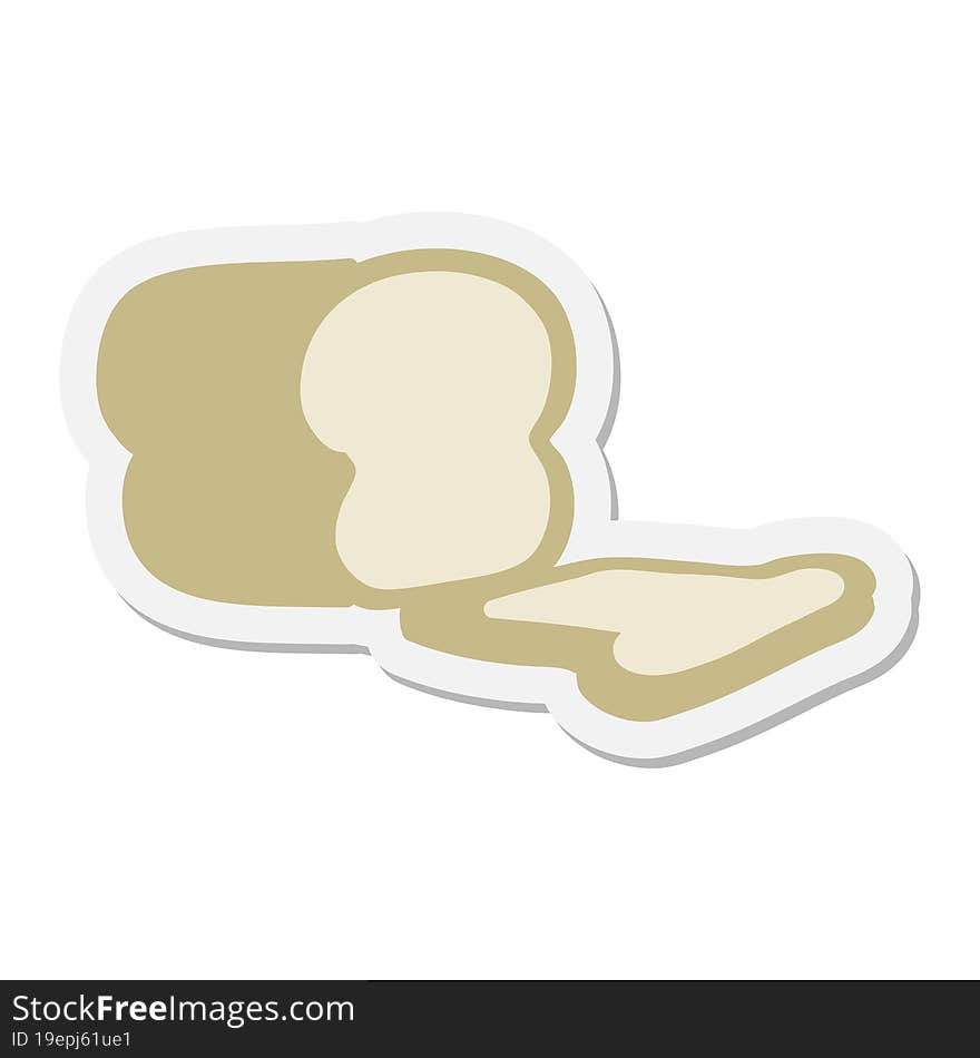 sliced loaf of bread sticker