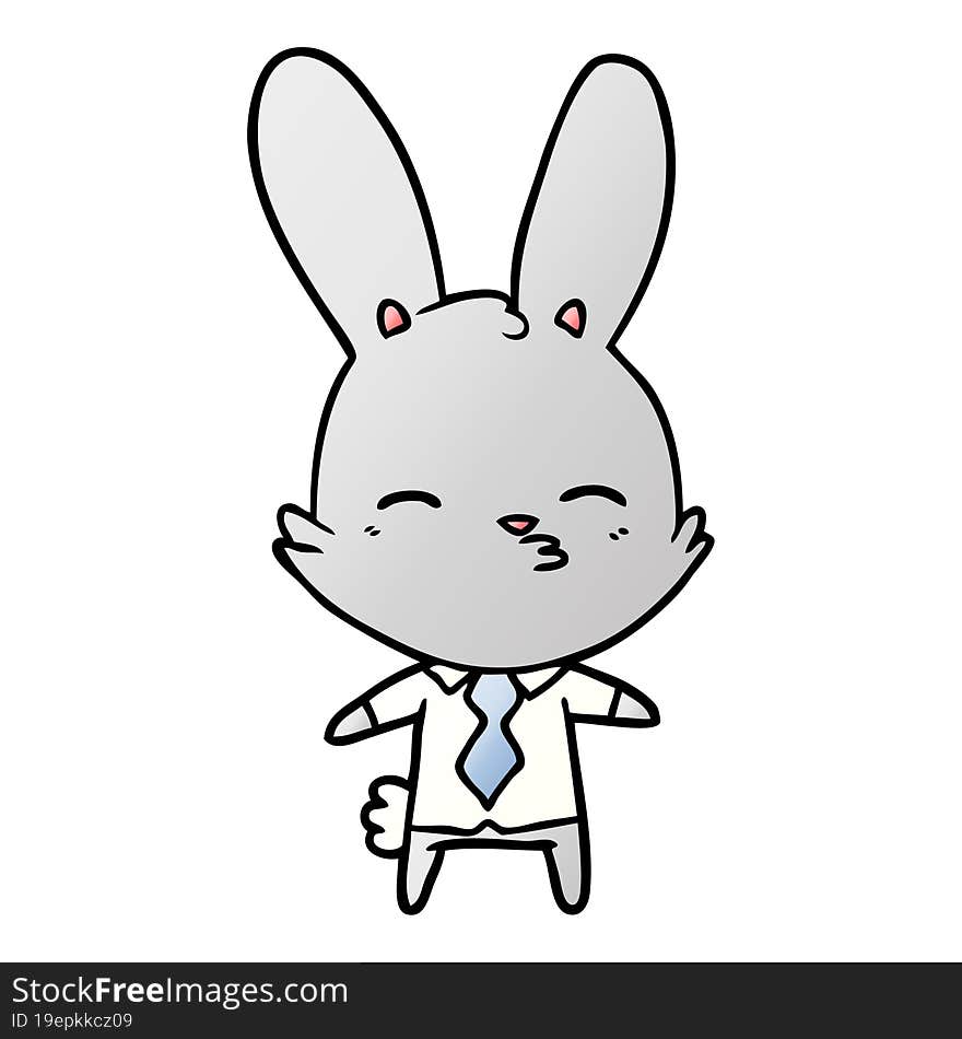 curious bunny cartoon. curious bunny cartoon