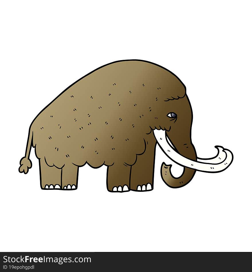 cartoon mammoth. cartoon mammoth