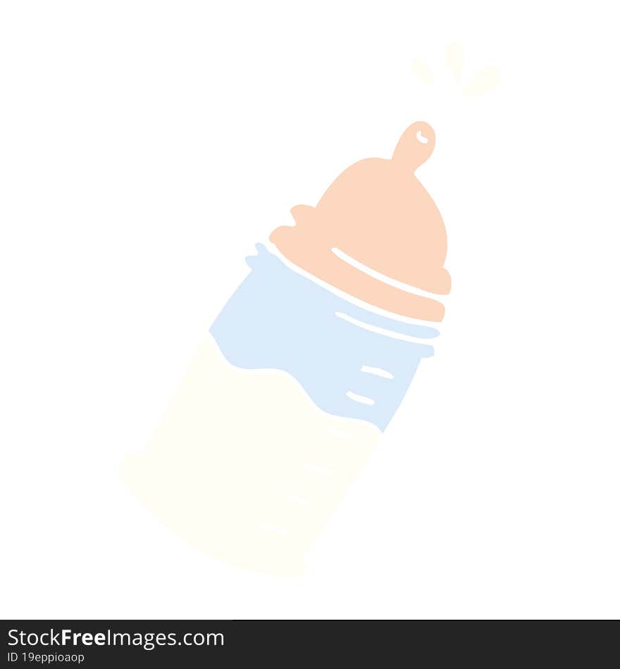 Cartoon Doodle Baby Bottle