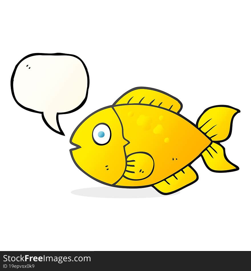 speech bubble cartoon fish