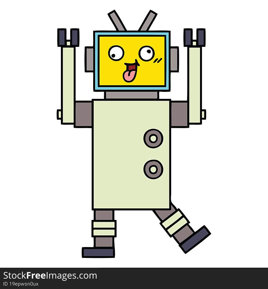 Cute Cartoon Robot