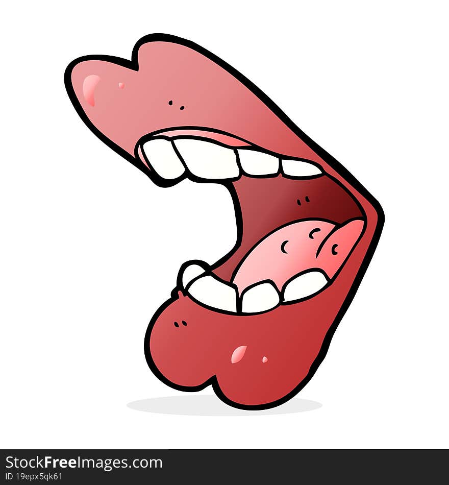 cartoon mouth