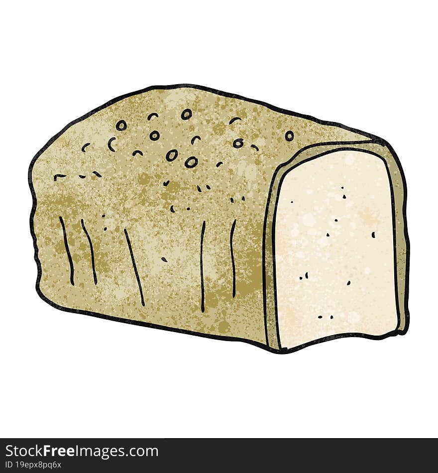 textured cartoon bread