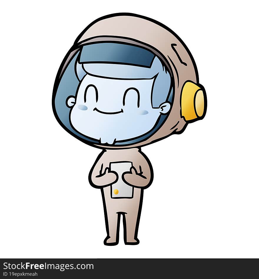 happy cartoon astronaut man. happy cartoon astronaut man