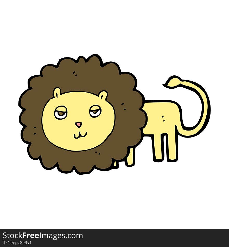 cartoon lion