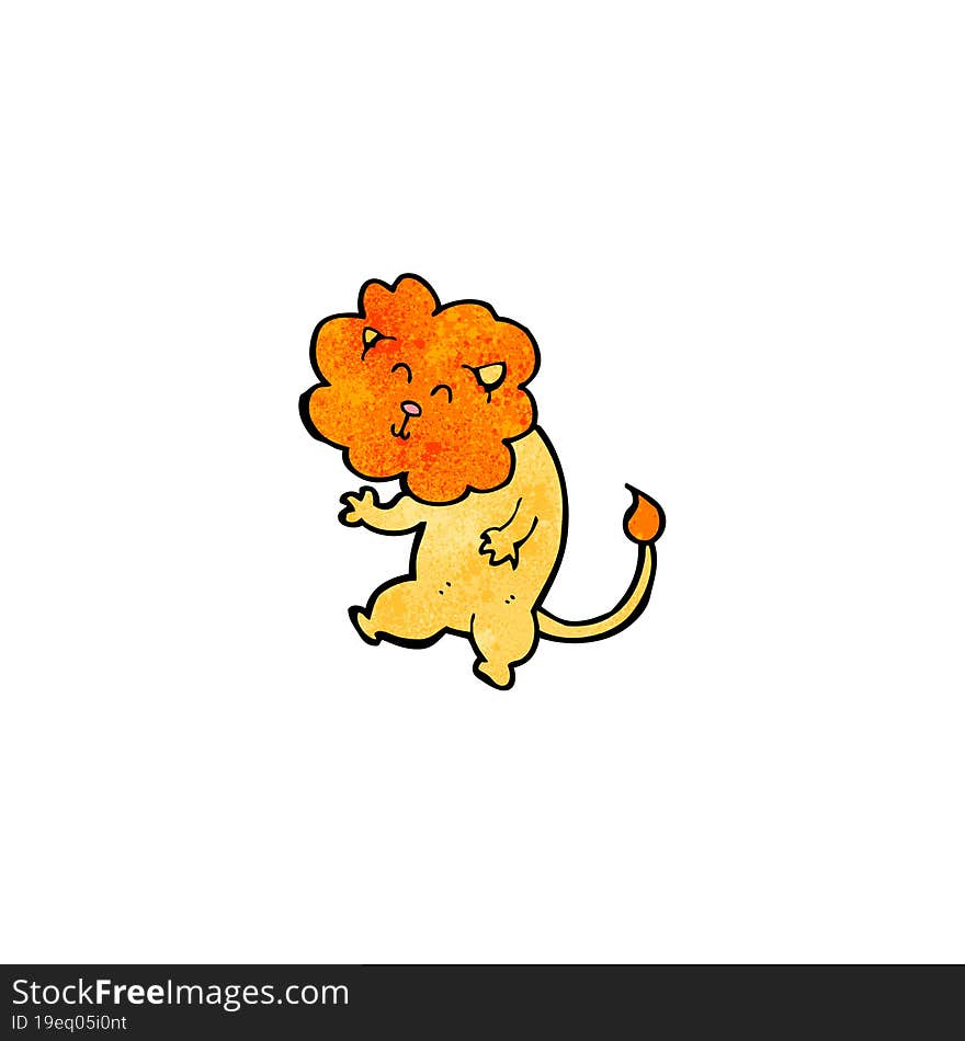 cartoon lion