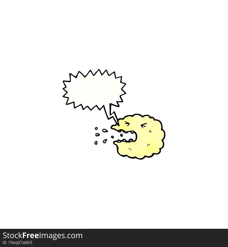 sneezing cloud cartoon