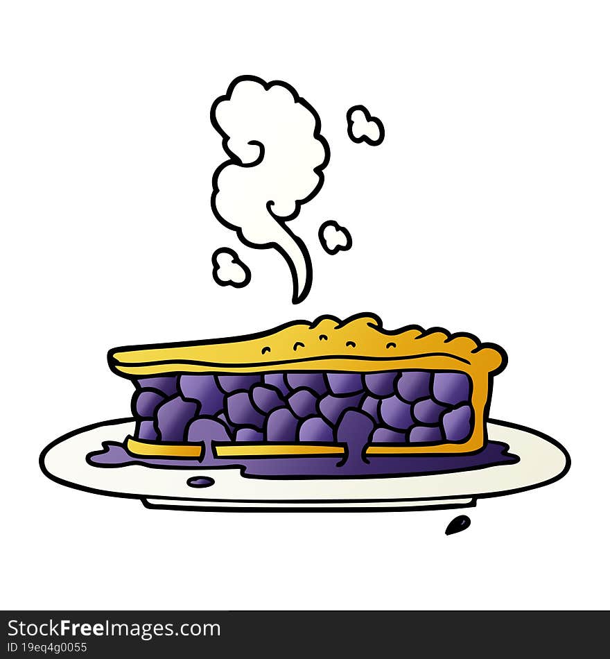 cartoon blueberry pie. cartoon blueberry pie