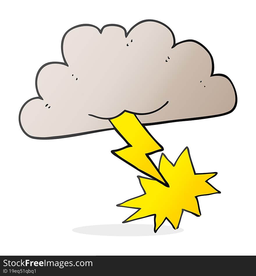 cartoon storm cloud