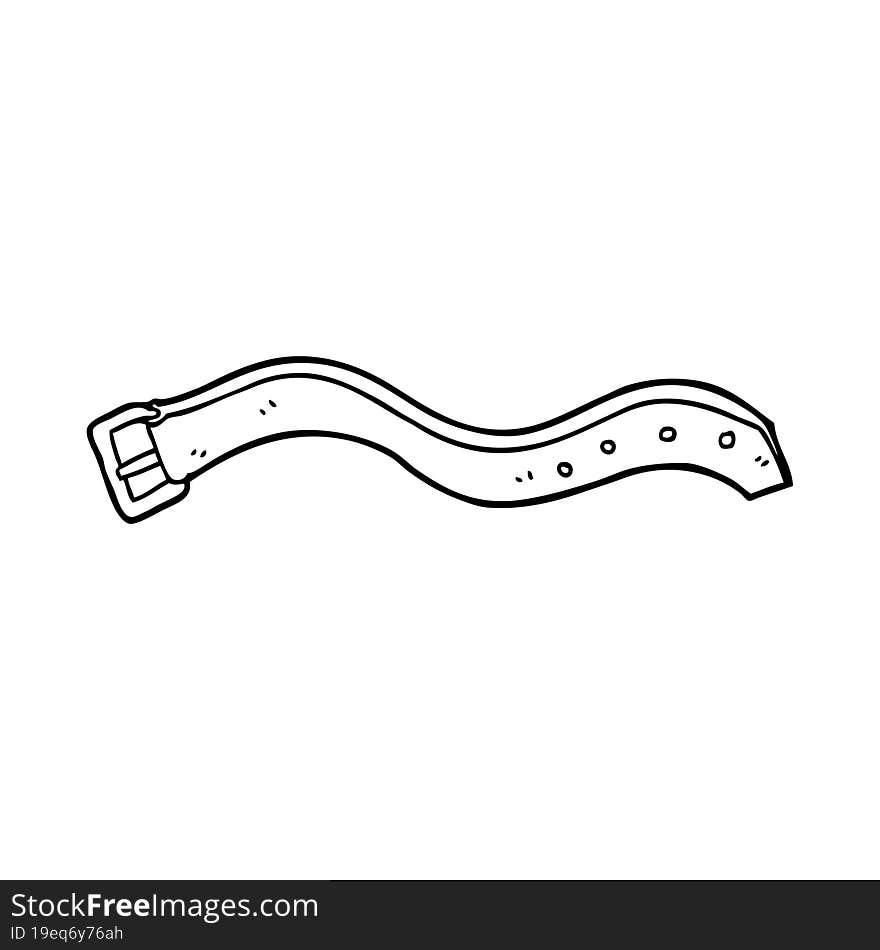 line drawing cartoon belt