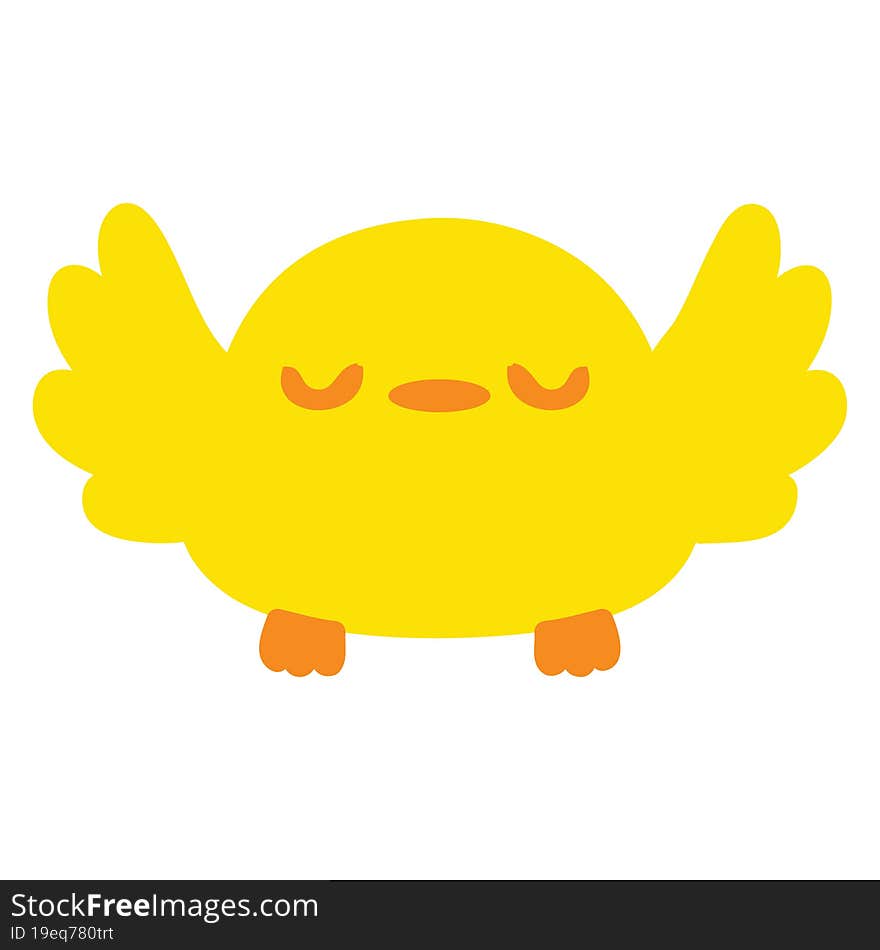 cute cartoon baby bird