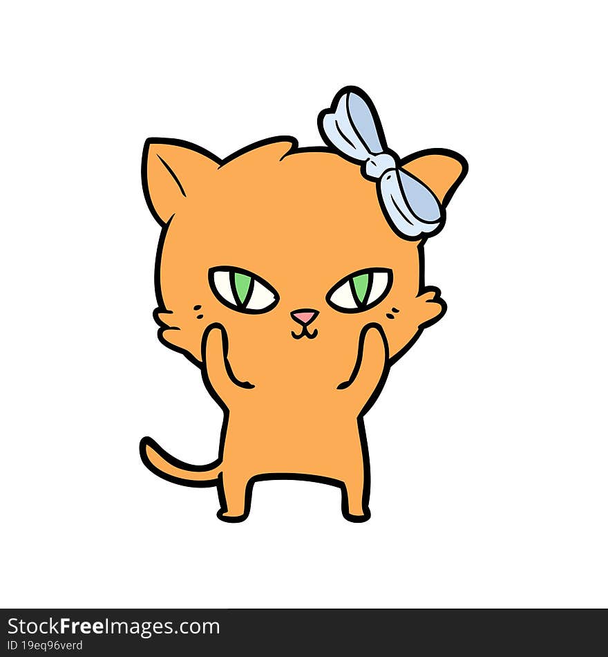 cute cartoon cat. cute cartoon cat