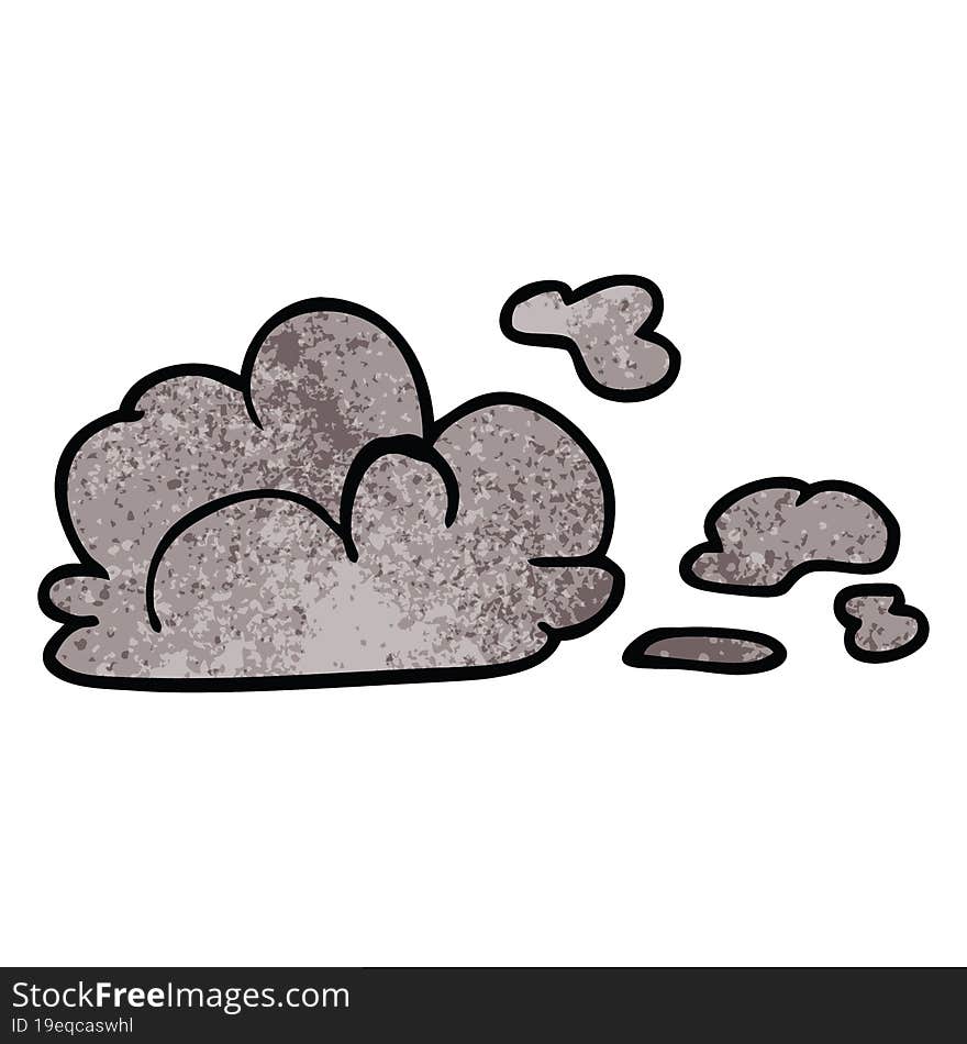 cartoon doodle storm cloud