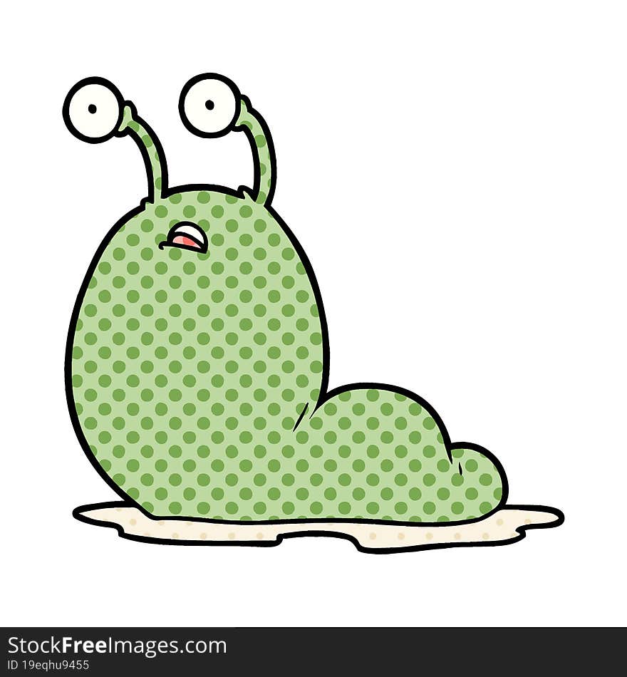 cartoon slug. cartoon slug